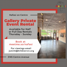 COMING SOON! Nafasi Gallery & Private Event Space Rental